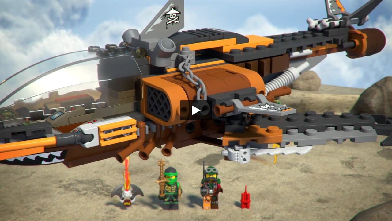 Reizende handelaar manipuleren geschiedenis LEGO Ninjago 70601 Haaienvliegtuig