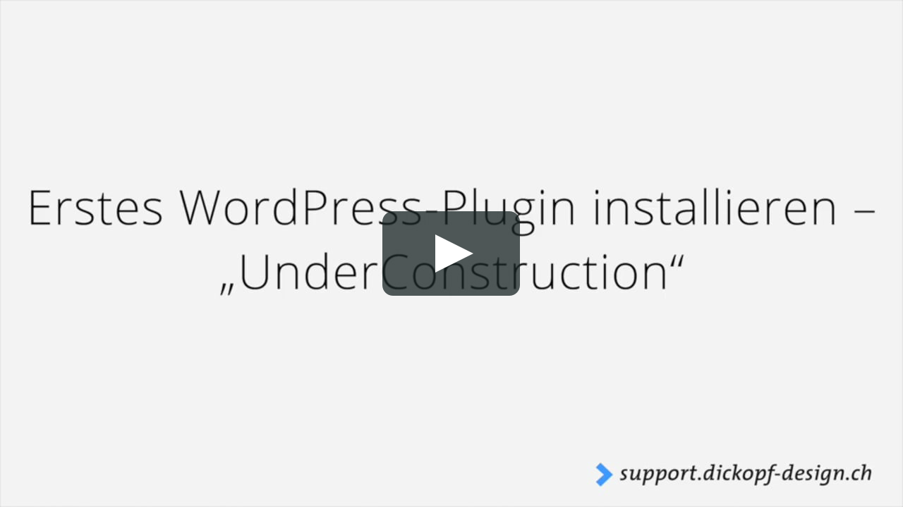 YD Support – Video-Tutorial: Erstes WordPress-Plugin installieren ...