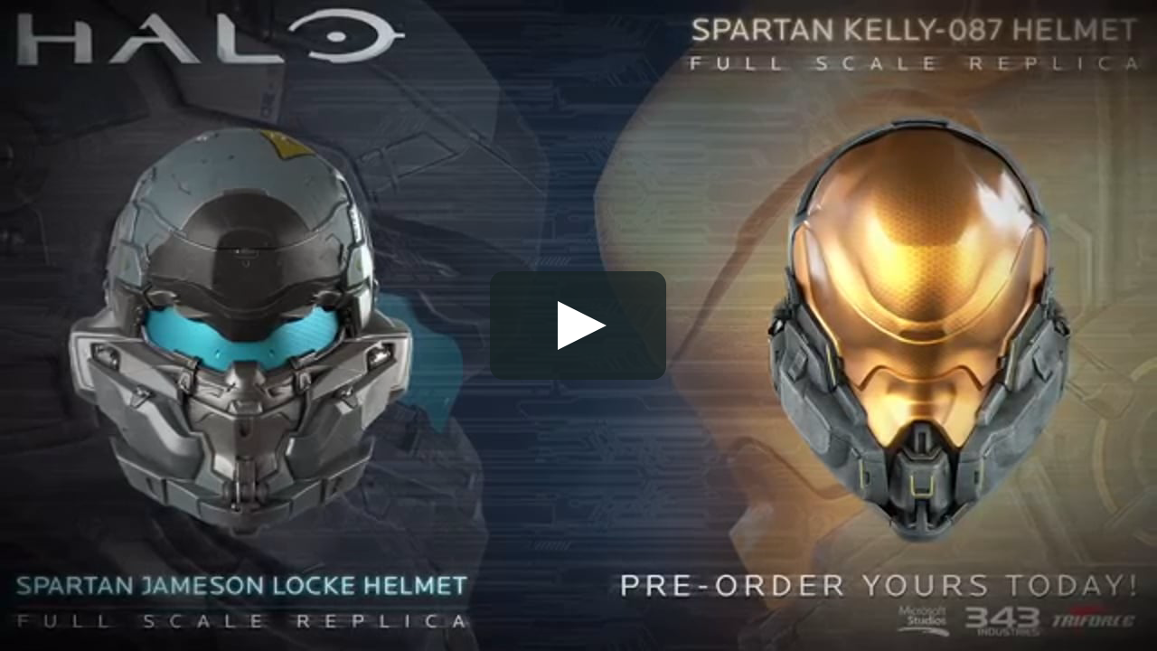 First Look - Halo 5 Guardians Locke Kelly-087 Helmet Full Scale Replicas.