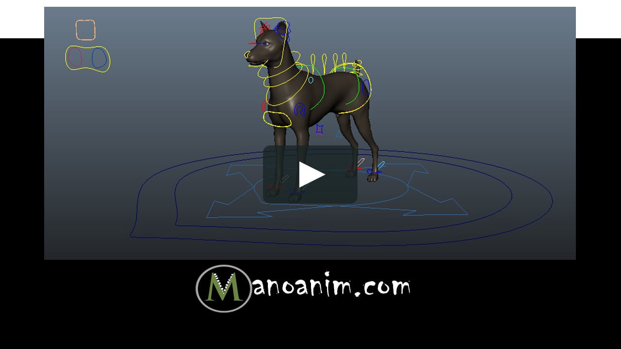 DOG RIG FOR GAMES AND FILM. PT1. Maya on Vimeo