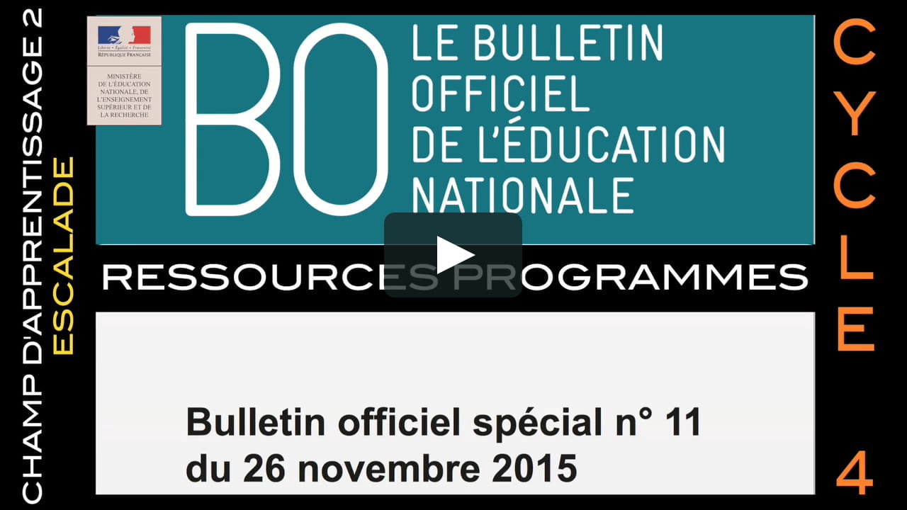 Ressource Programme Escalade Cycle 4 Partie 1 On Vimeo Ressource Programme Escalade Cycle 4 Partie 1 On Vimeo