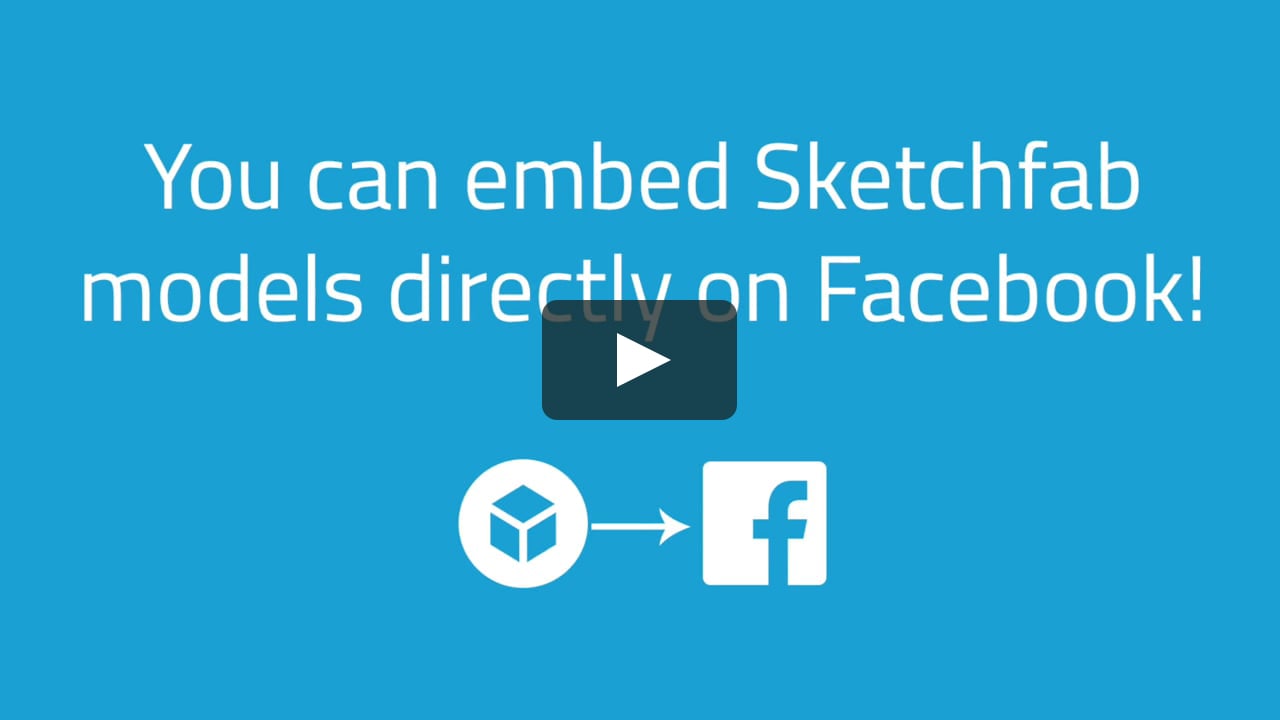 upload sketchfab models to facebook