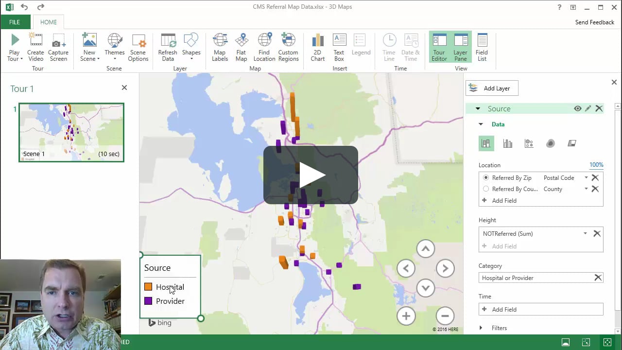 Excel Video 508 3D Maps Legends and Data Cards