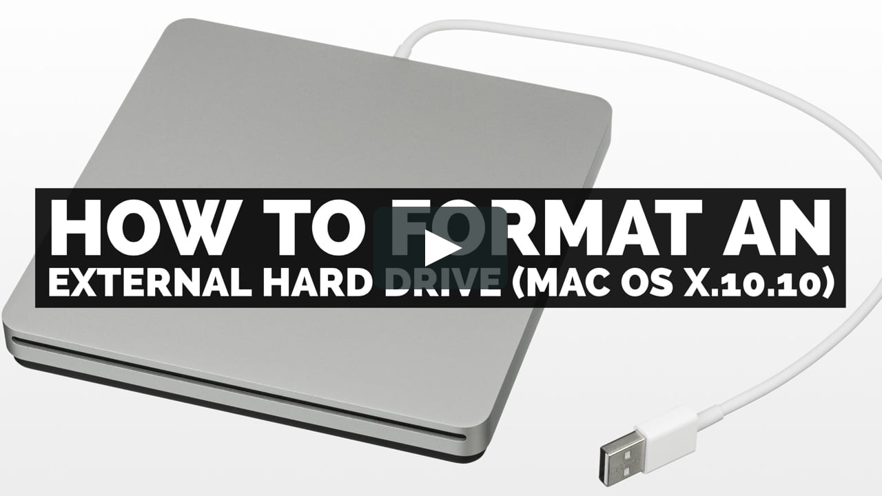 how to format external hard drive mac os x