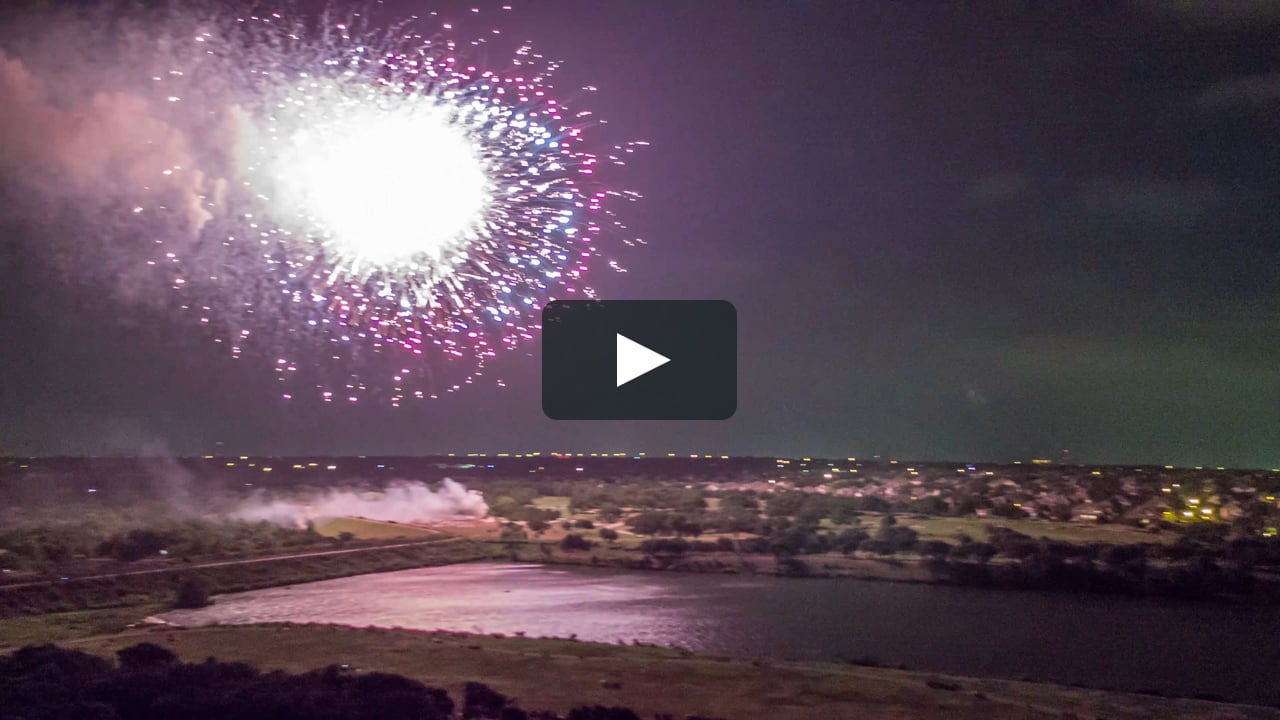 2016 Avery Ranch 4th of July Fireworks show captured by SkyCam Media
