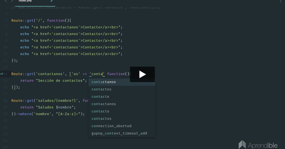 3. Qué son y cómo se utilizan las RUTAS