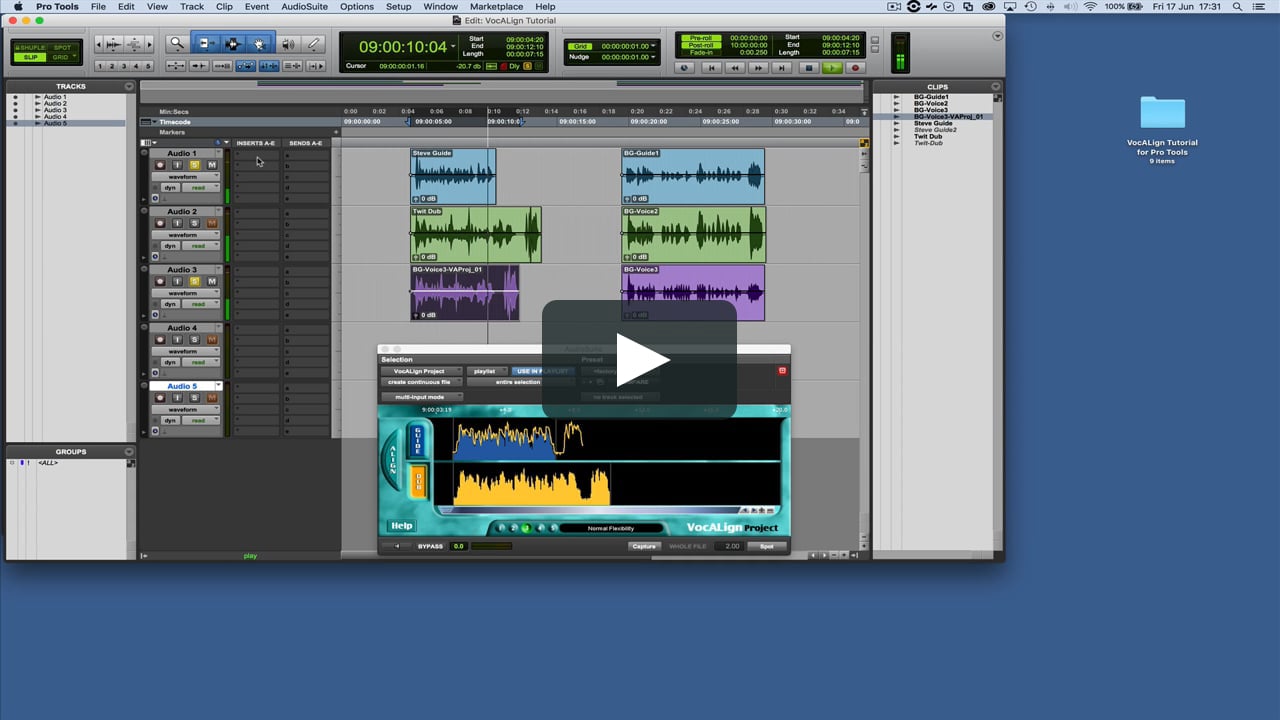 how to use vocalign pro tools