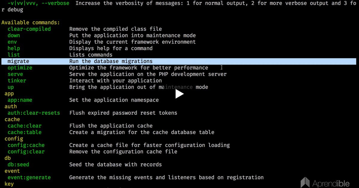 12. Control de versión de bases de datos (MIGRATIONS)