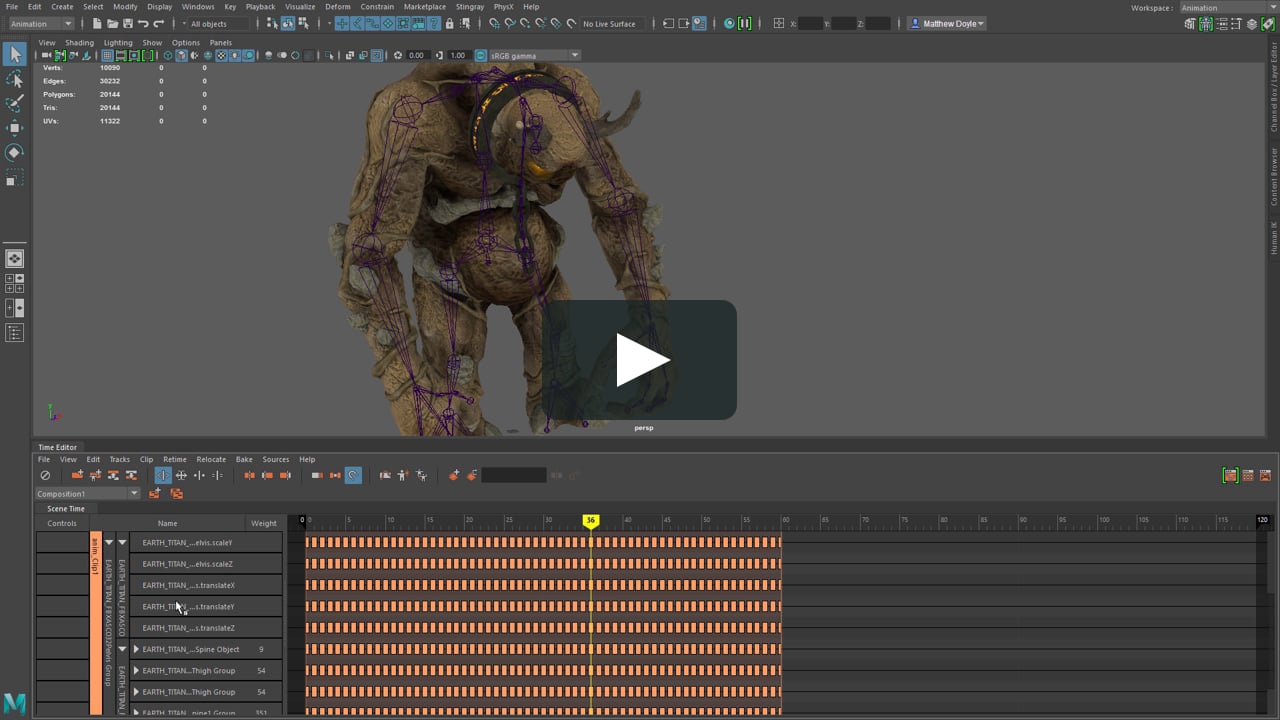 Maya LT 2017 - Introduction to the Time Editor Animation Tool in Maya LT on  Vimeo