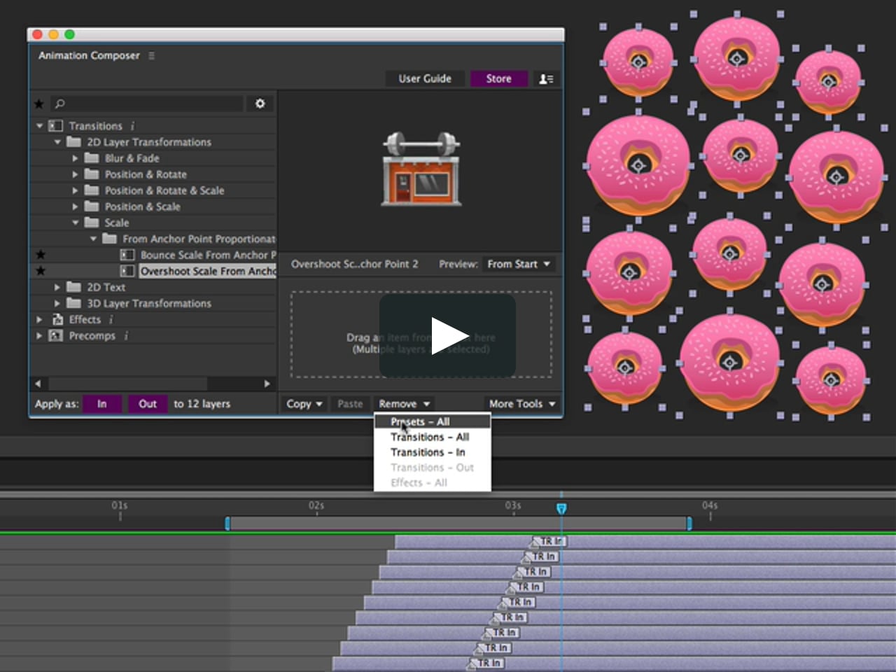Animation Composer - Adding & Removing Transitions on Vimeo