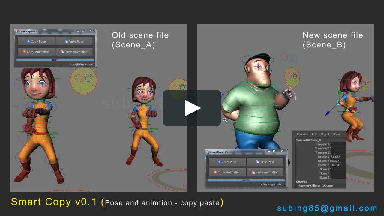 Pose and Animation Copy Paste Tool (Smart Copy) on Vimeo