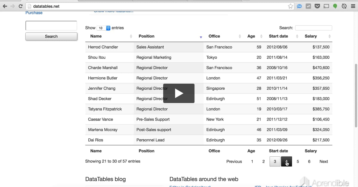 13. Cómo integrar DataTablesJS vía AJAX con Laravel 5.2