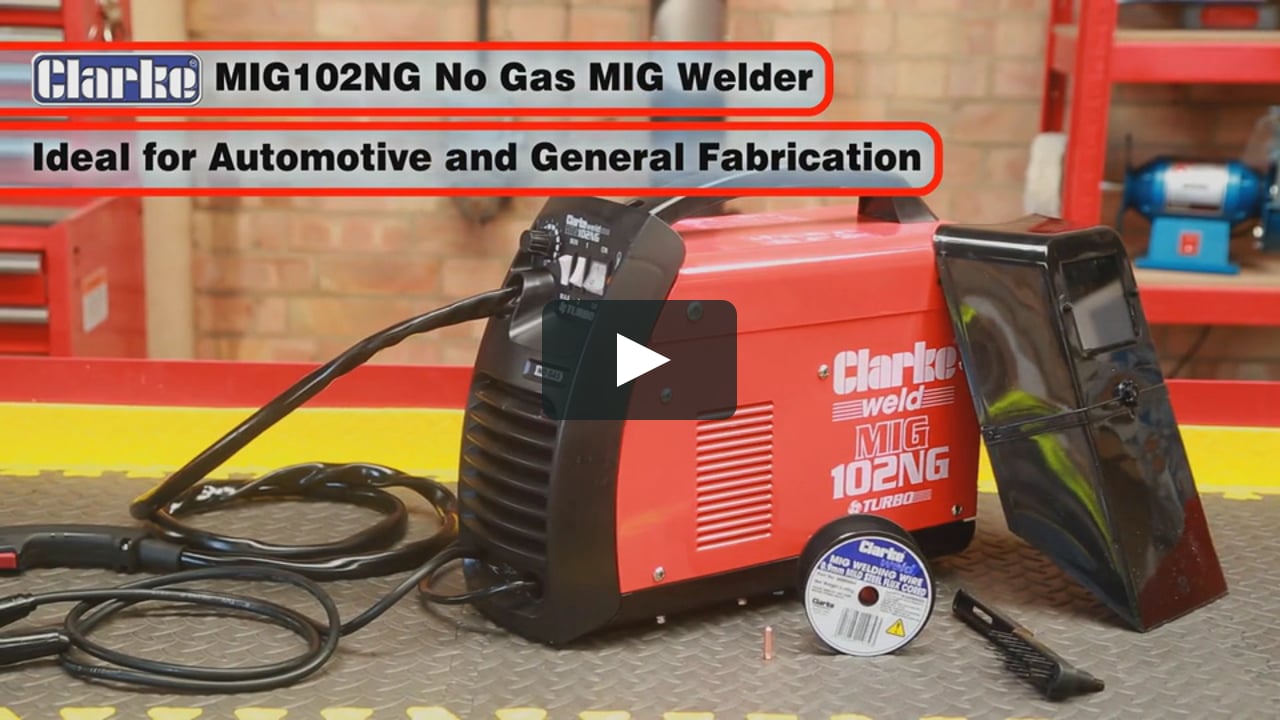 Automotive and General Fabrication CLarke MIG102NG 90amp No Gas MIG Welder. 