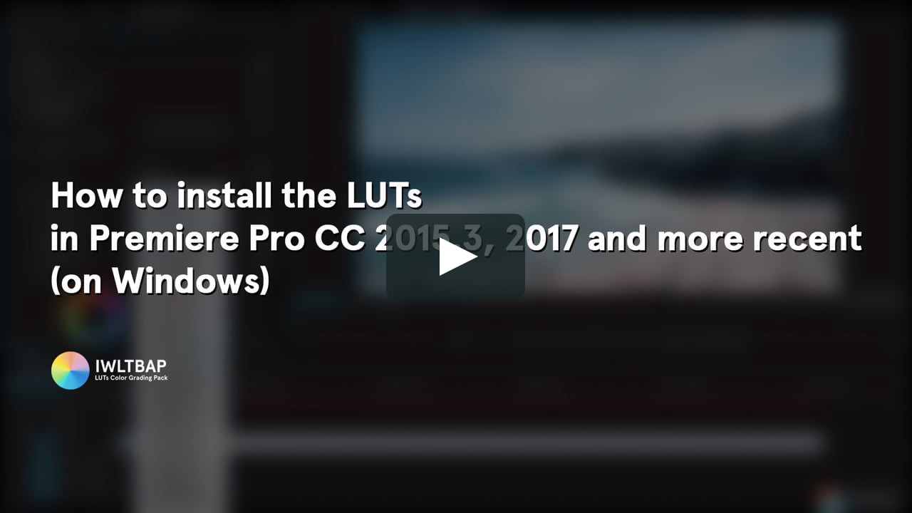 sony luts for premiere 2017