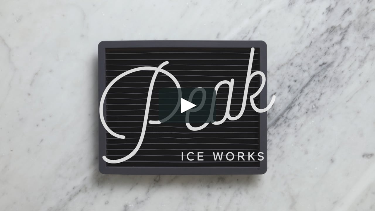 Peak Ice Works Crushed Ice Tray On Vimeo