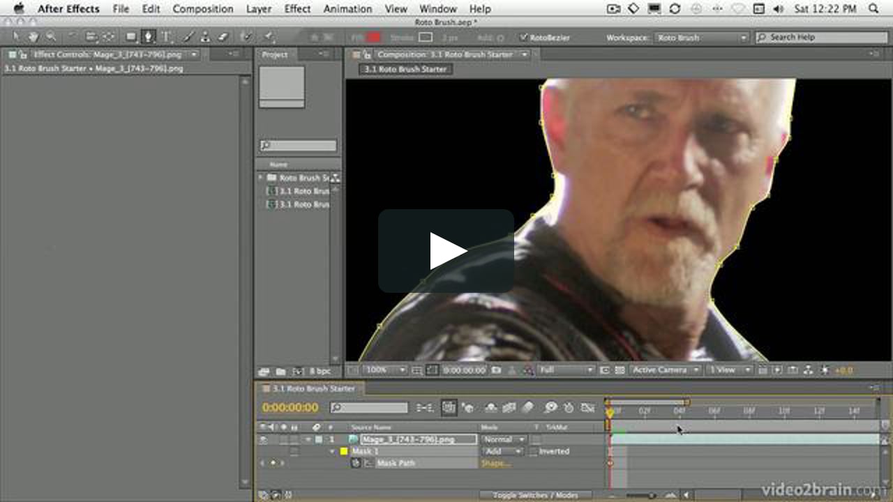 adobe after effects cs5 rotoscope with rotobrush