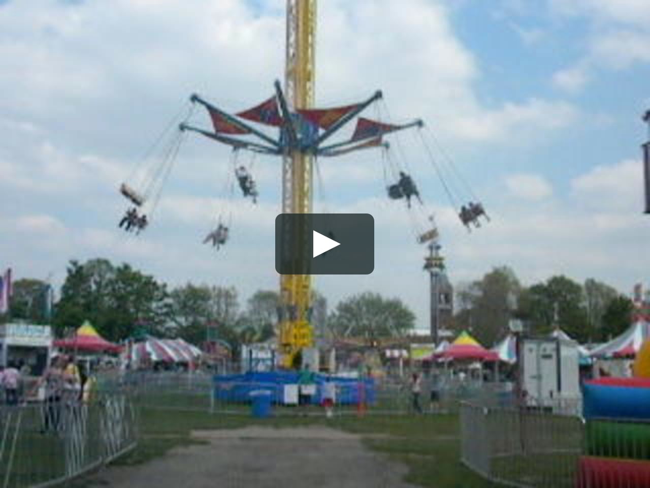 Skerbecks New Vertigo Swing Tower Ride, John Ball Carnival Grand Rapids