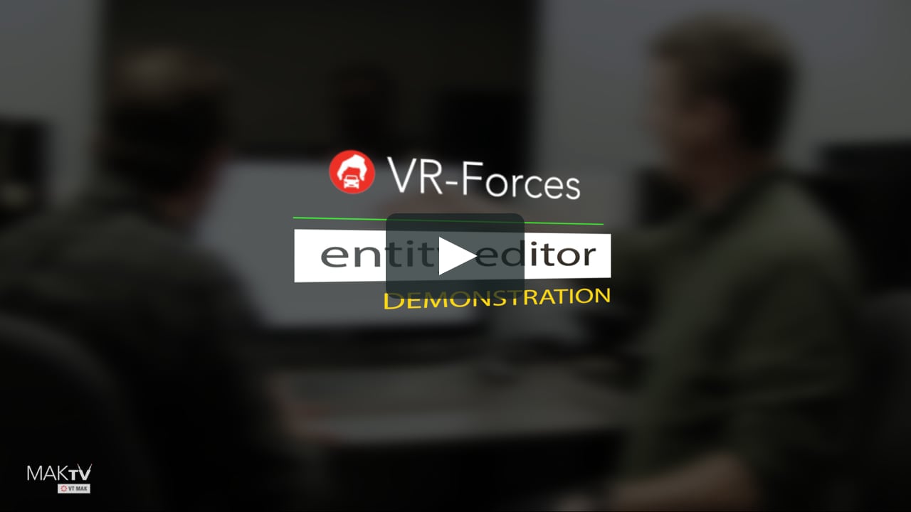 VR-Forces Entity Demonstration on Vimeo