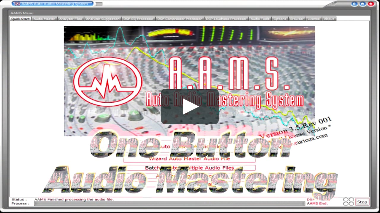 aams mastering software