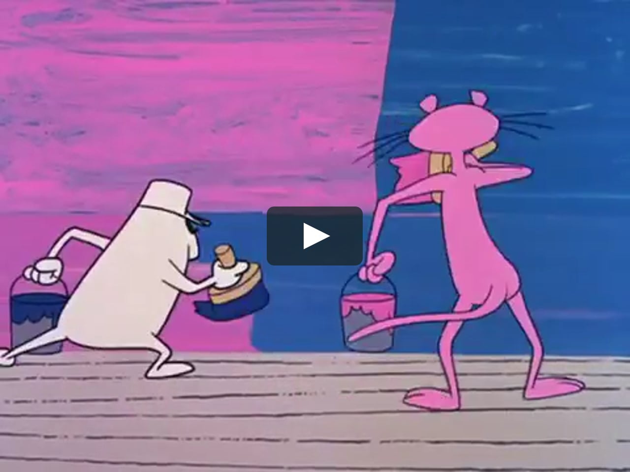 Розовая пантера снимает маску видео