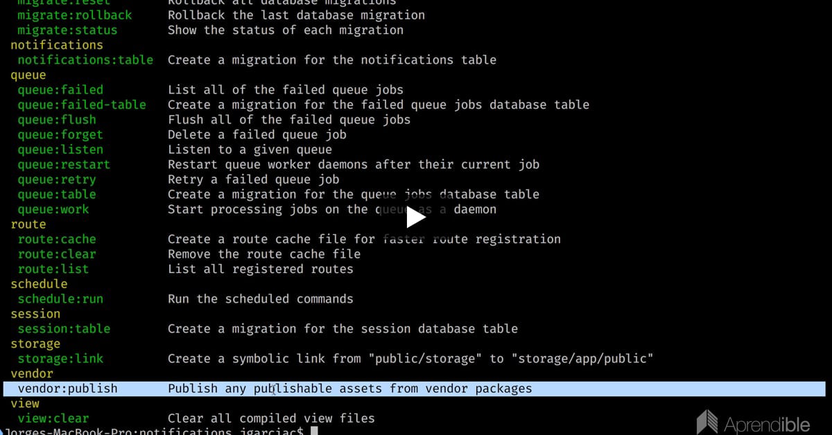 4. Notificaciones por email
