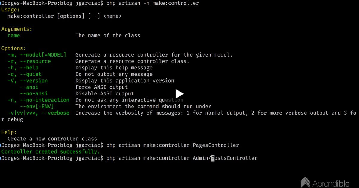 11. Personalizando el menú y utilizando controladores