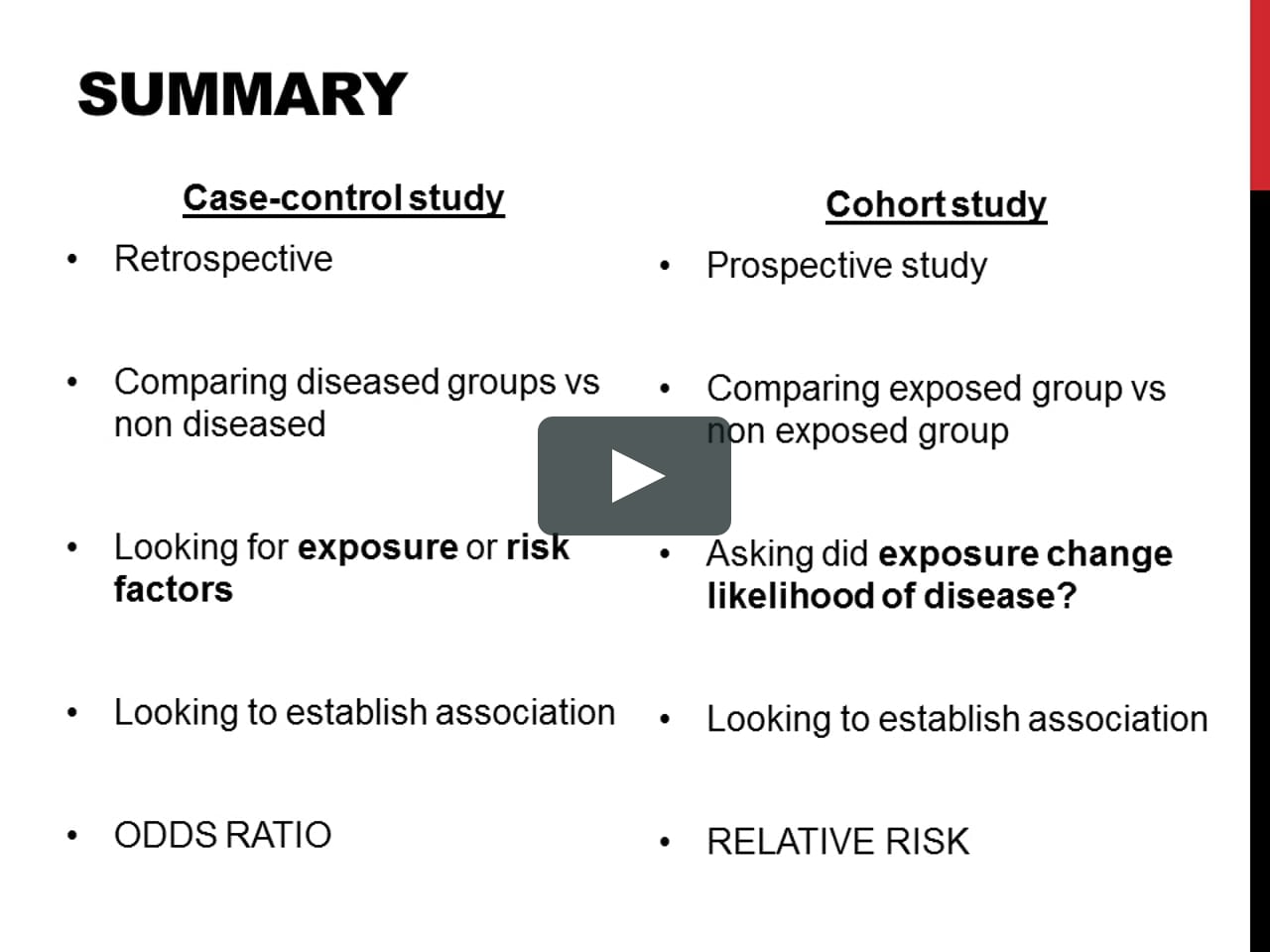 Case Control Study Vs Cohort Study Pp Made Easy On Vimeo Case Control Study Vs Cohort Study Pp Made Easy On Vimeo