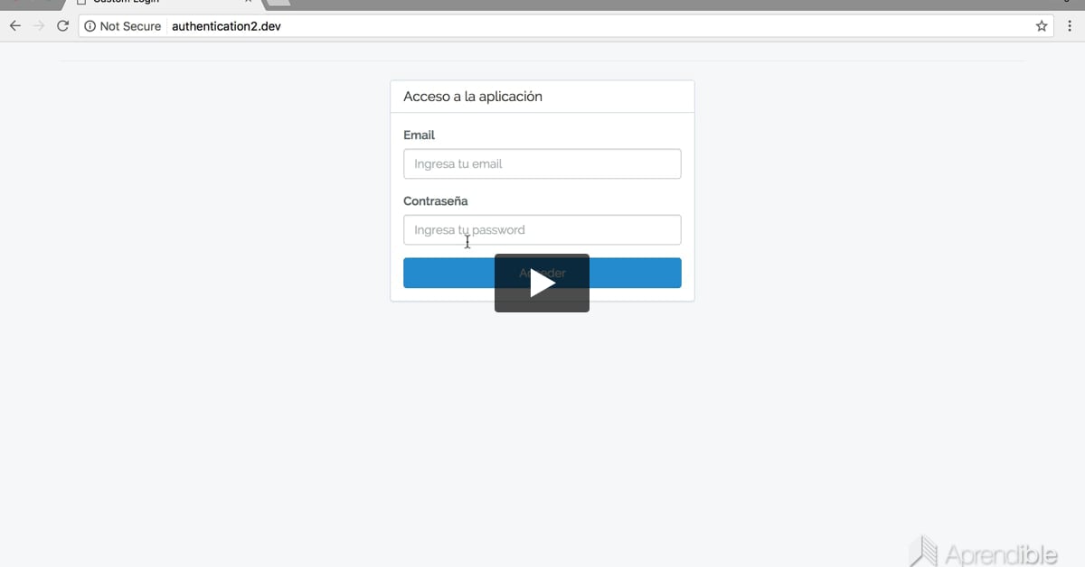 21. Cómo crear un login personalizado