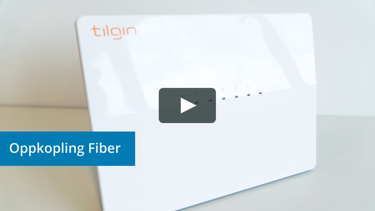 Vant til bue buket Oppkopling - Fiber - Tilgin modem m/konverter on Vimeo