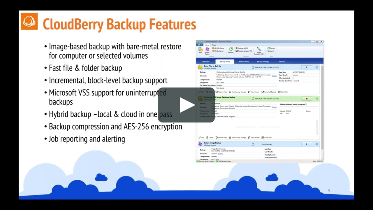 cloudberry backup support
