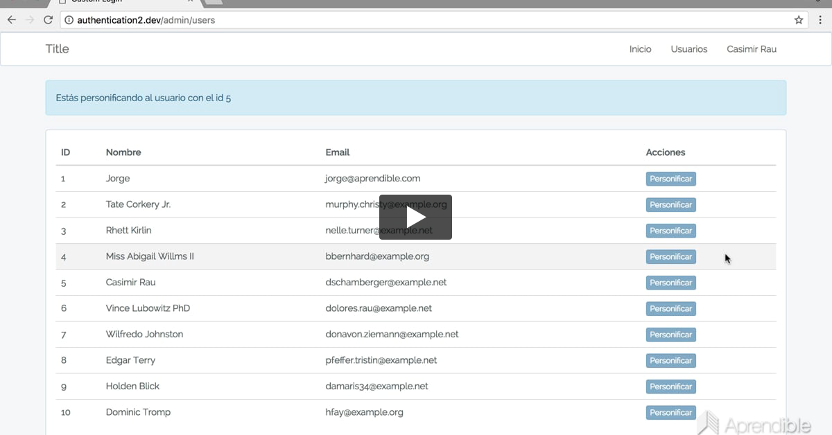 23. Personificación de usuarios - Parte II