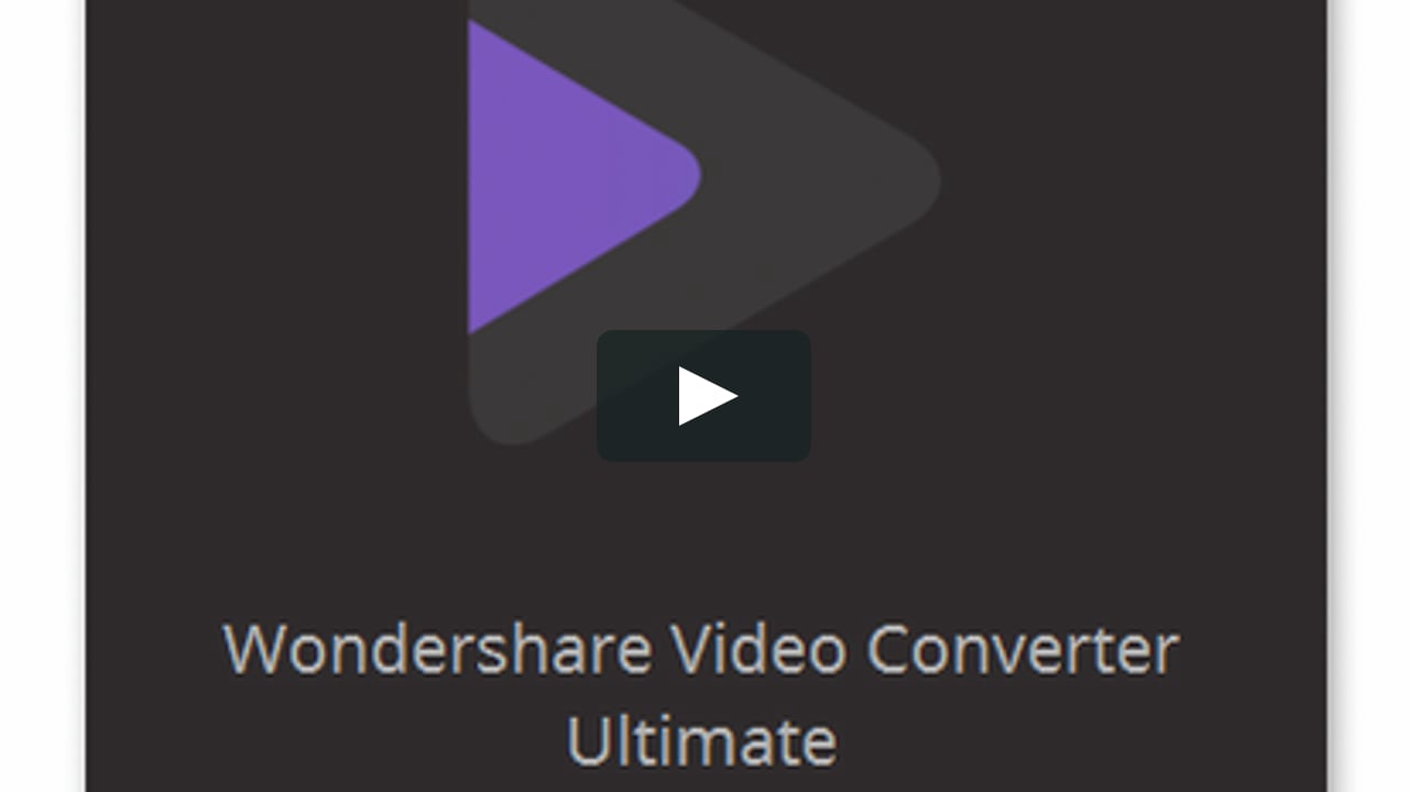 wondershare video converter ultimate help
