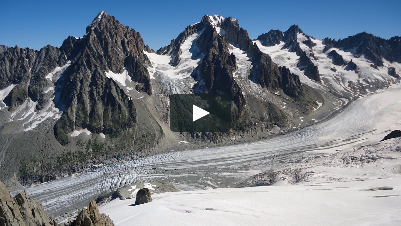 La souffrance des glaciers en 2017, reportage aux Grands Montets.