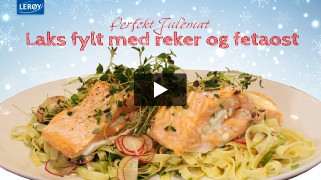Julemat med Lerøy - Laks med fetaost og reker