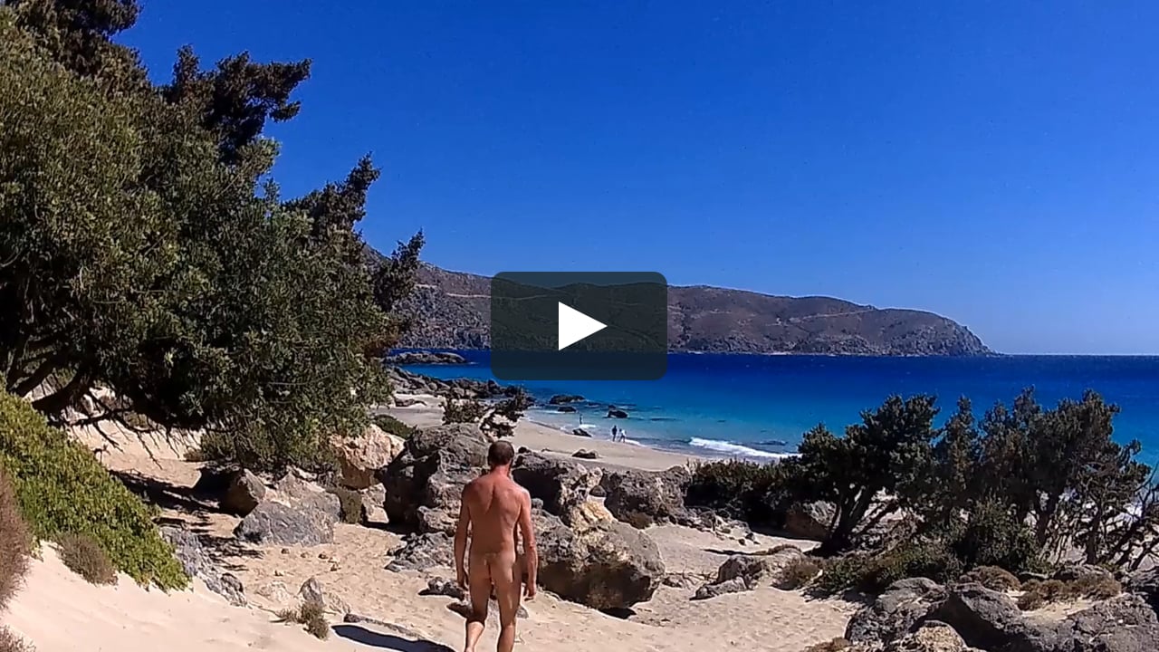An idyllic beach of white sand, crystal clear water and juniper trees. 