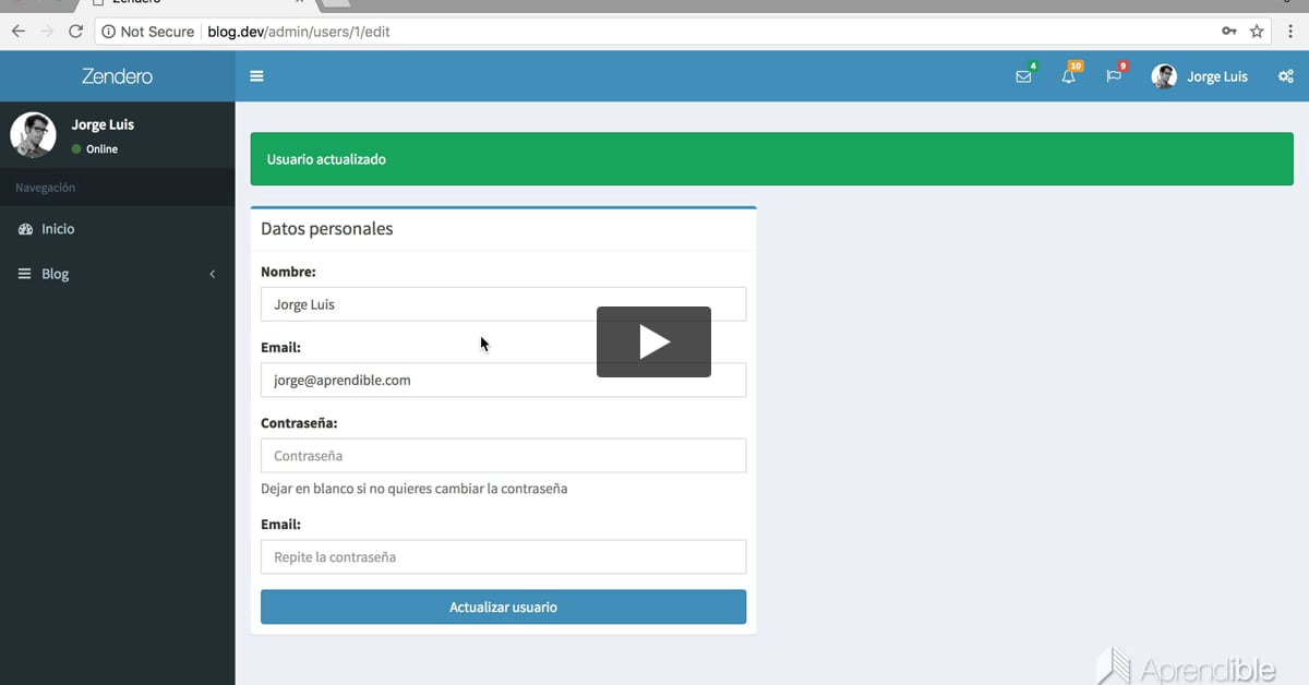 57. Editar contraseña