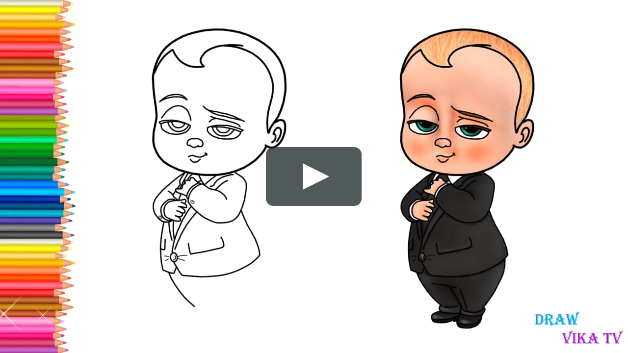 How To Draw The Boss Baby Drawing Tutorial On Vimeo How To Draw The Boss Baby Drawing Tutorial On Vimeo