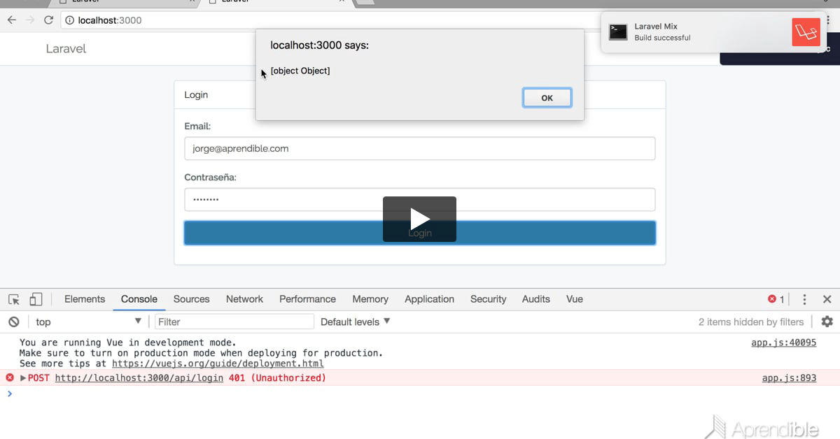 39. Autenticación API con VueJS - PARTE 3