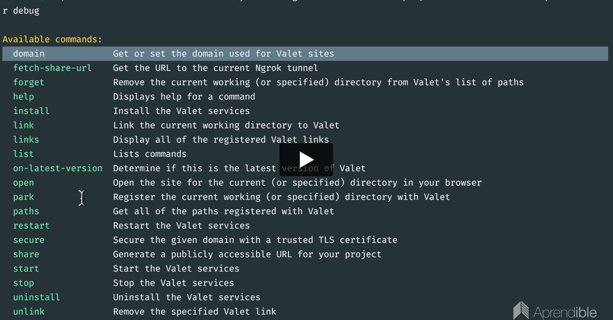 4. Cómo cambiar el dominio .dev en Laravel Valet