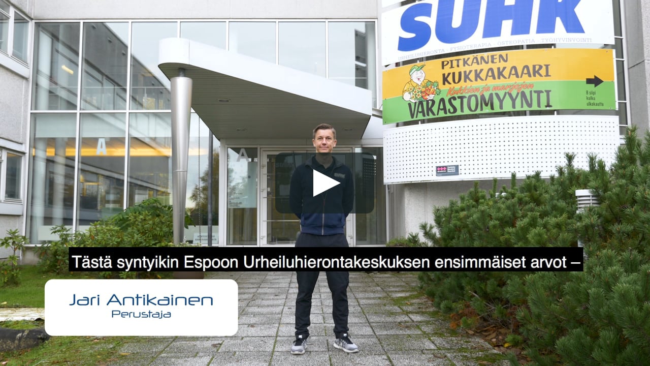 Suomen Urheiluhierontakeskus on Vimeo