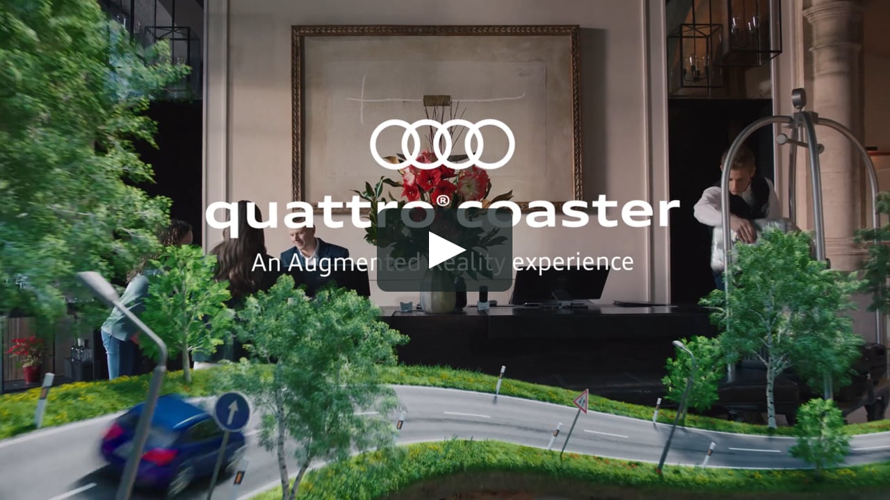 Audi quattro coaster AR