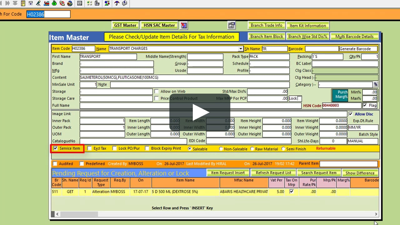 Ecogreen Allow Service Item For GDN And GRN on Vimeo