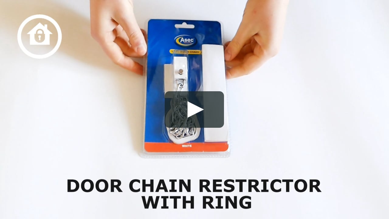 ASEC UPVC Door Chain Restrictor With Ring 