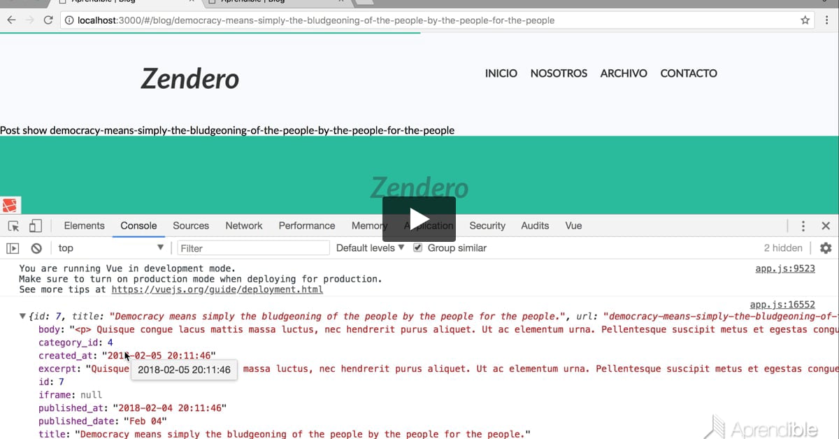 13. Mostrando posts individuales