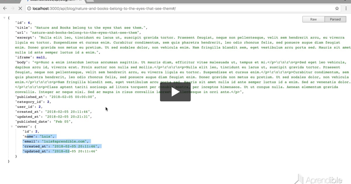 14. Uso de API Resources en Laravel