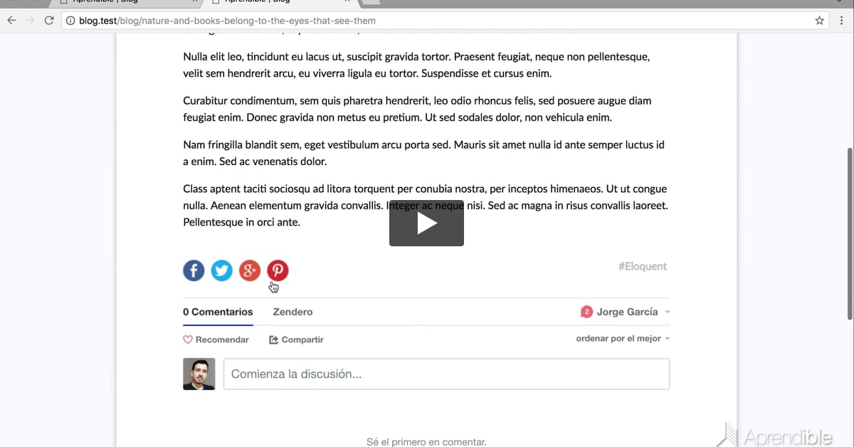 25. Botones de compartir