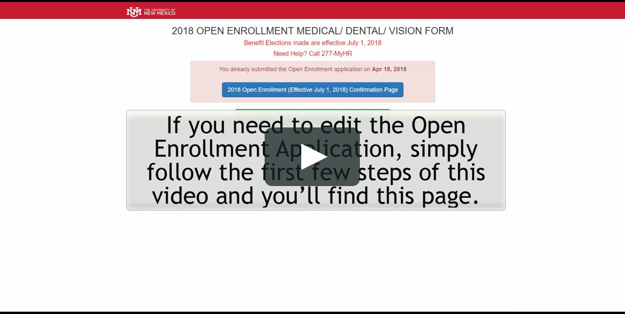 UNM Benefits Open Enrollment on Vimeo
