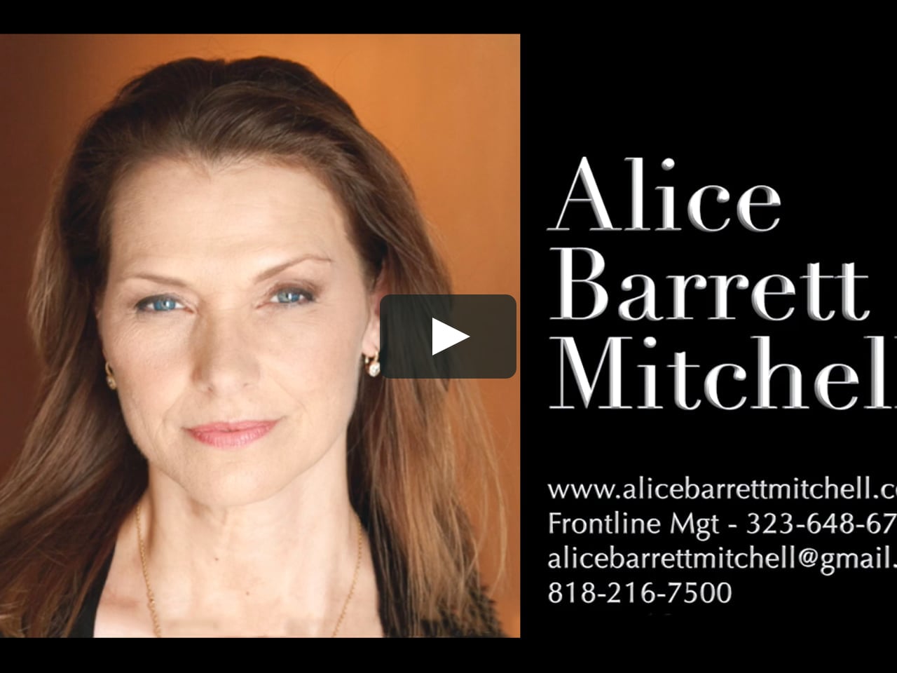 Alice Barrett Mitchell Commercial reel.