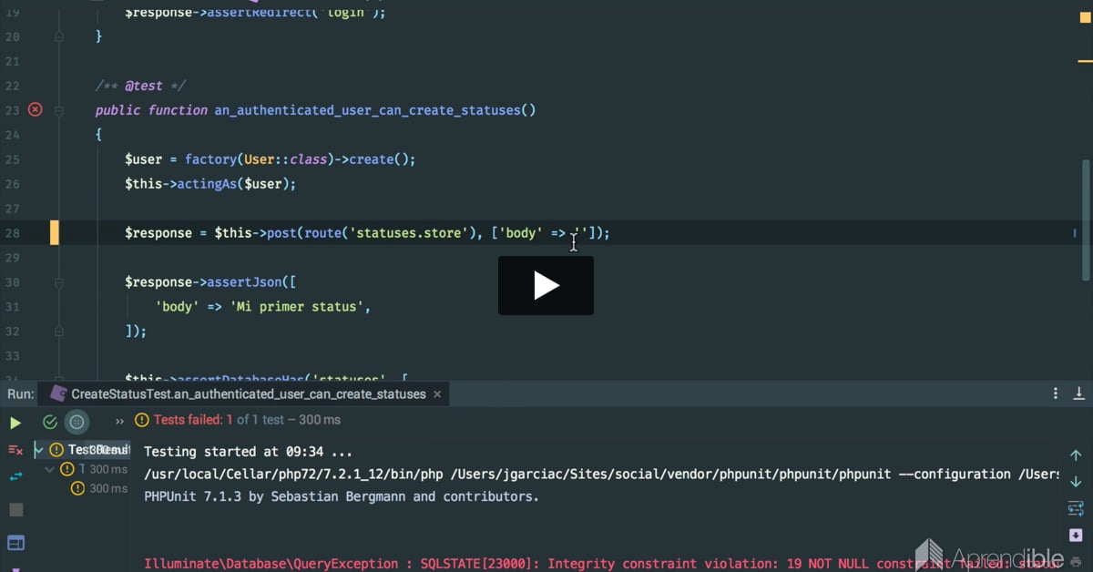 8. Probando reglas de validación