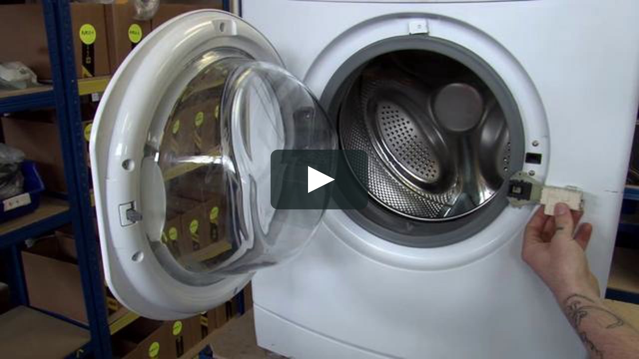 How To Fix A Broken Washing Machine Door Lock Hotpoint On Vimeo